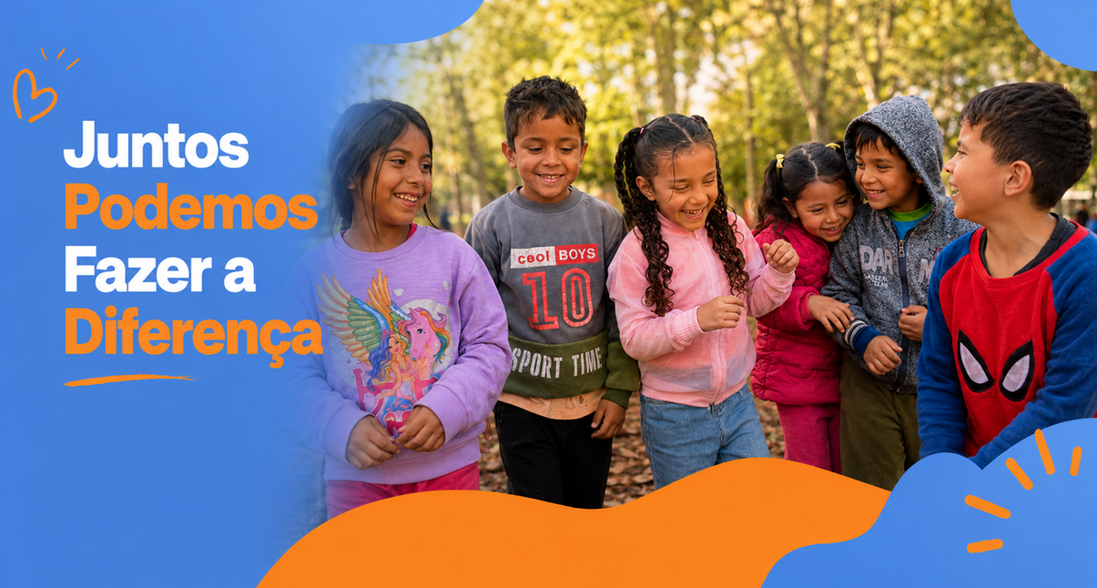 Crianças atendidas pela Mesa Para Todos